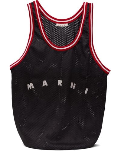 Marni Logo Tote - Red