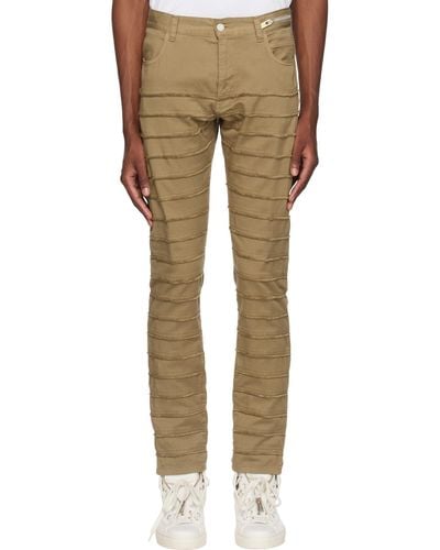 Undercoverism Paneled Jeans - Natural