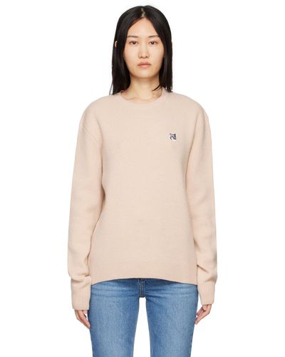 Maison Kitsuné Fox Head Jumper - Black