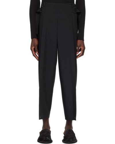 132 5. Issey Miyake Two-pocket Trousers - Black