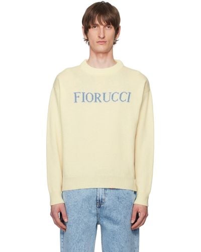 Fiorucci オフホワイト Heritage セーター - ブルー