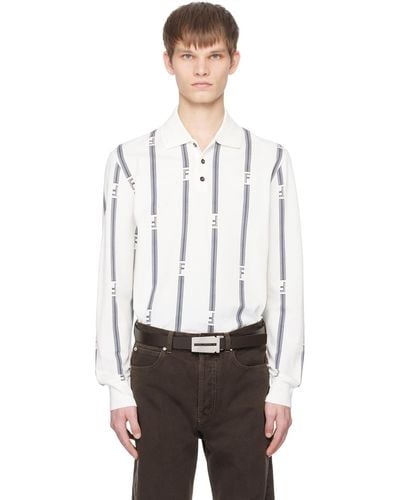 Ferragamo Off-white College Stripes Polo
