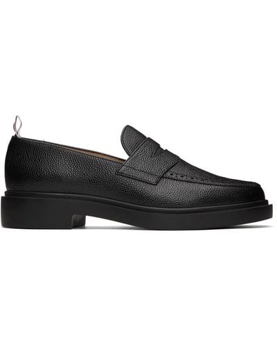 Thom Browne Penny Loafers - Black