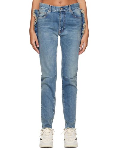 Undercover Blue Frayed Jeans