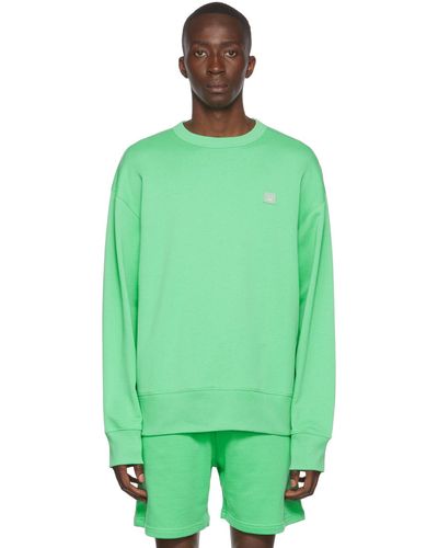 Acne Studios Green Cotton Sweatshirt