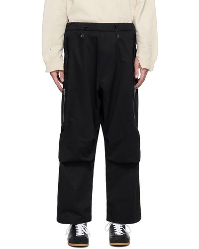 Random Identities Berlin Baggies Cargo Trousers - Black