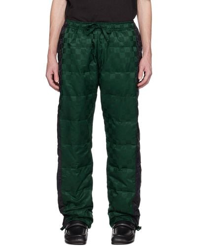 Tommy Hilfiger Green & Checkerboard Down Trousers