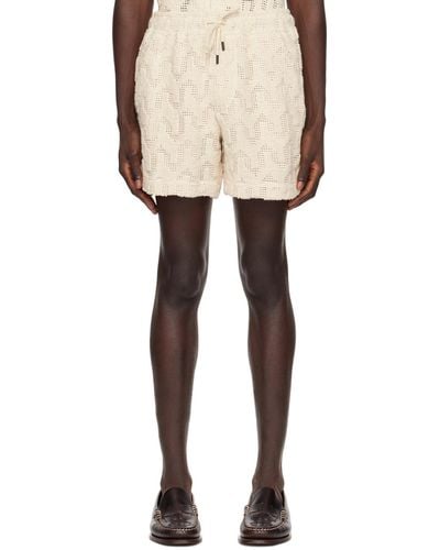 Oas Off- Graphic Shorts - Natural