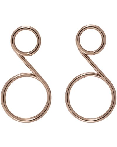 132 5. Issey Miyake Bronze Bubble Wands Earrings - Metallic