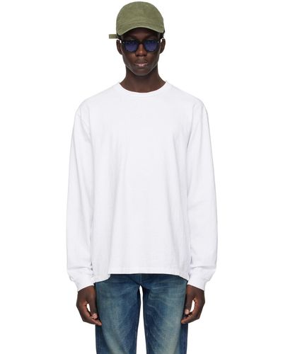 John Elliott ホワイト University 長袖tシャツ - ブラック