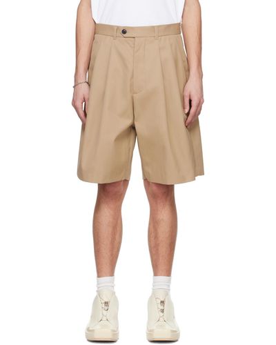 Lownn Pleated Shorts - Natural