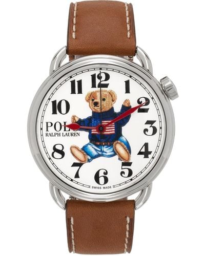 Polo Ralph Lauren ブラウン Bear Sitting 腕時計 - ブラック