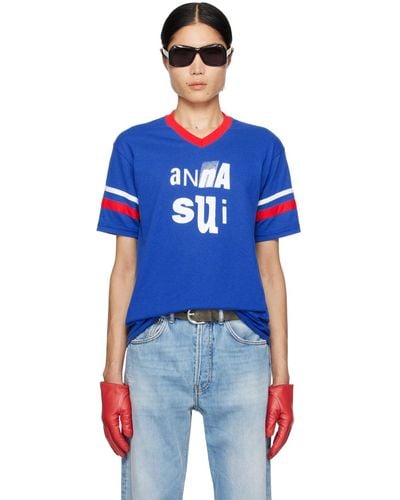 Anna Sui Ssense Exclusive T-shirt - Blue