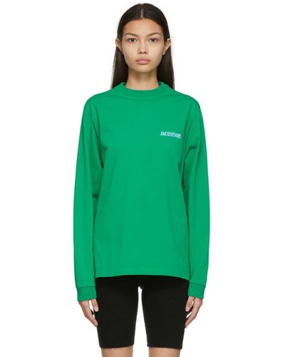 Jacquemus T-shirt 'le t-shirt gelo' vert