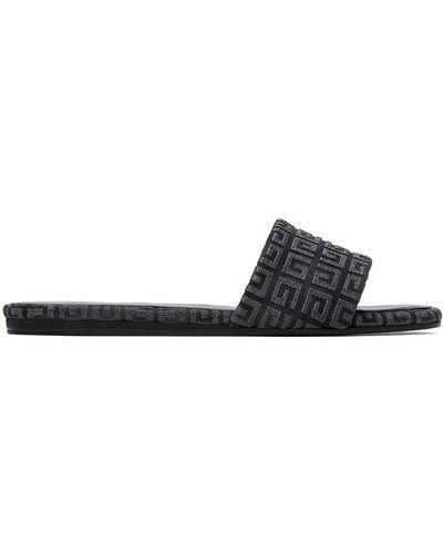 Givenchy Sandales grises à motif 4g - Noir