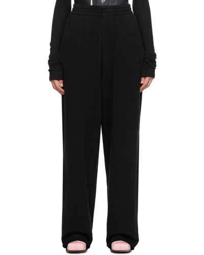 we11done Embroide Lounge Pants - Black