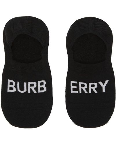 Burberry Rib Invisible Socks - Black