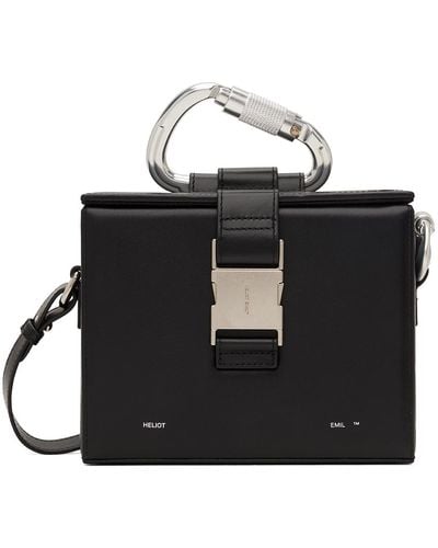 HELIOT EMIL Leather Carabiner Box Bag - Black