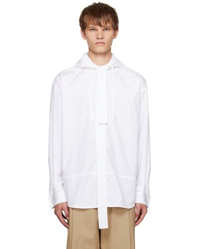 MERYLL ROGGE Hooded Shirt - White