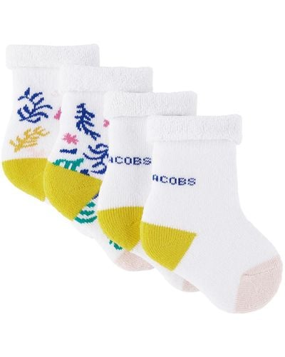 Marc Jacobs Two-Pack Baby Jacquard Socks - White