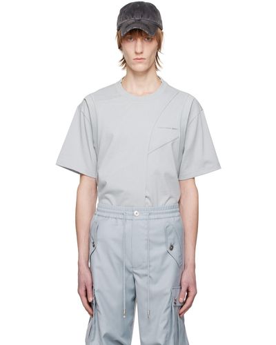 Feng Chen Wang T-shirt bleu exclusif à ssense - Blanc