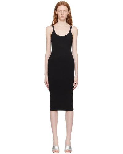 Alexander Wang Black Crystal Midi Dress