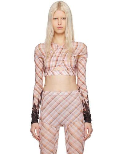 KNWLS Anti Cross Over Blouse - Pink