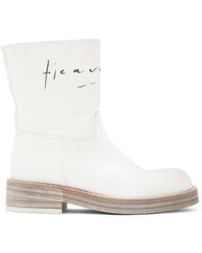 Ann Demeulemeester Ankle Boots - White