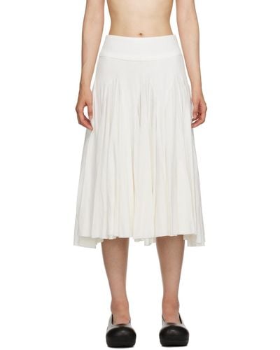Edward Cuming Panelled Skirt - White