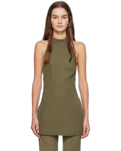 St. Agni High Neck Camisole - Green