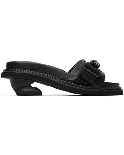 Simone Rocha Embellished Slides - Black