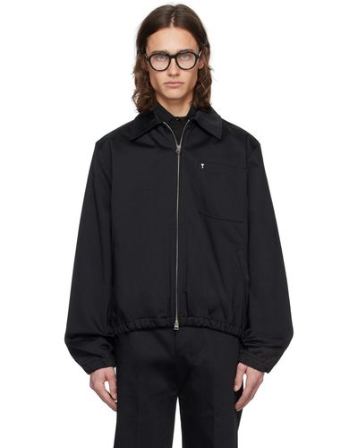 Ami Paris Ami De Cœur Bomber Jacket - Black