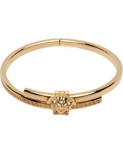 Versace Gold Medusa Cuff Bracelet - Metallic