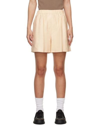 Max Mara Off-white Piadena Shorts - Multicolour
