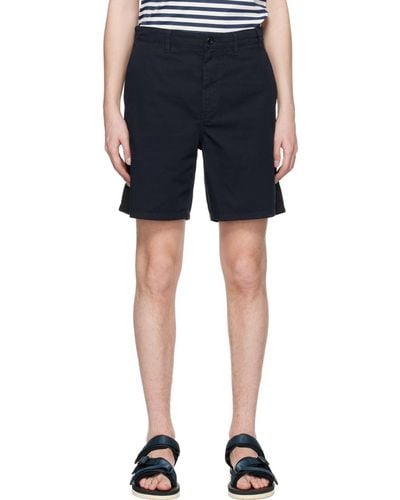 Norse Projects Navy Aros Shorts - Blue
