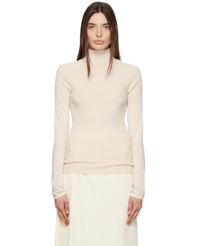 House of Dagmar Off- Pinched Seam Turtleneck - Multicolour