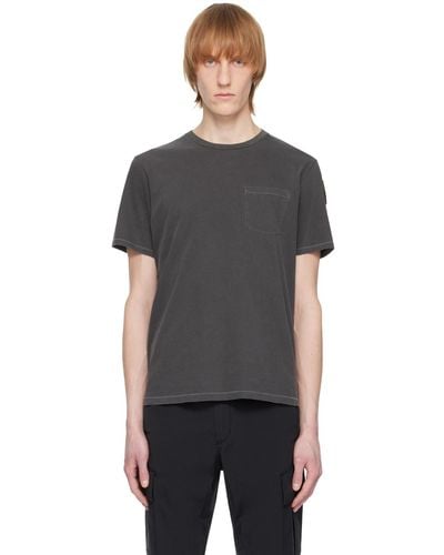 Parajumpers Grey Patch Pocket T-shirt - Black