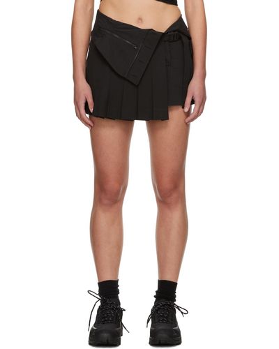 Hyein Seo Pleated Miniskirt - Black