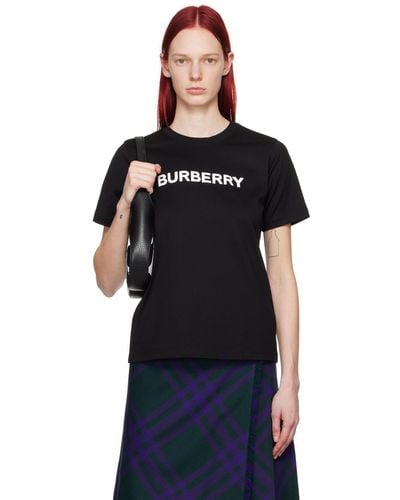 Burberry ボンディングロゴ Tシャツ - ブラック