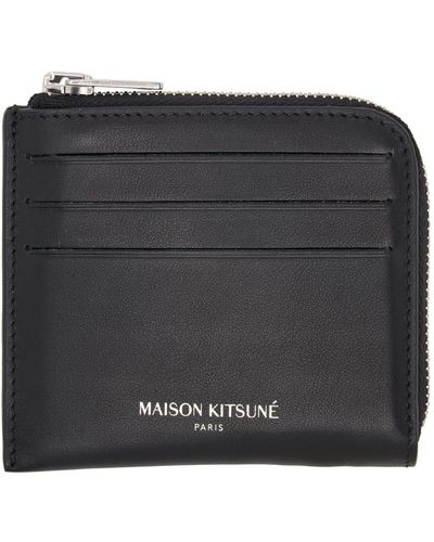 Maison Kitsuné ジップカードケース - ブラック