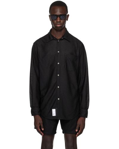 4SDESIGNS Pocket Shirt - Black