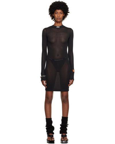 Heron Preston Black 'hpny' Minidress