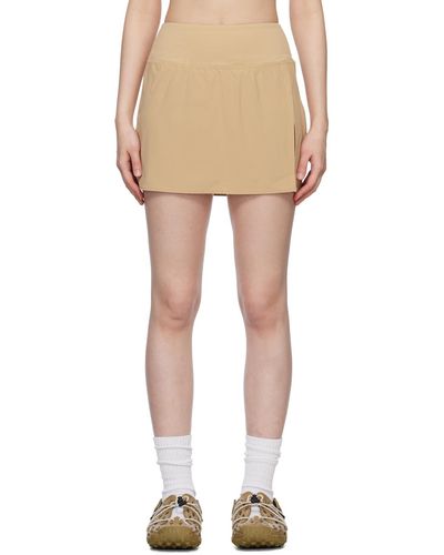 The North Face Khaki Arque Mini Skirt - Natural