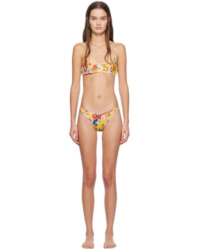 Zimmermann Bikini alight jaune - Noir