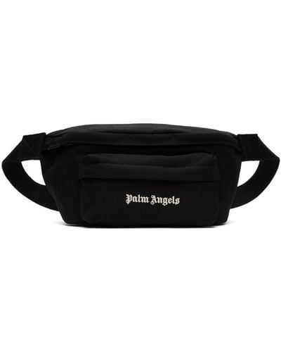 Palm Angels Black Logo Fanny Pack Pouch