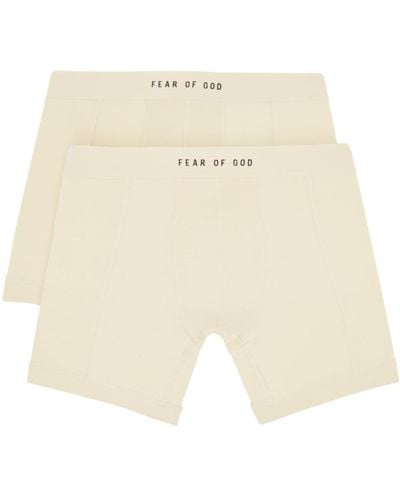 Fear Of God Two-pack Off-white Boxer Briefs - Natural