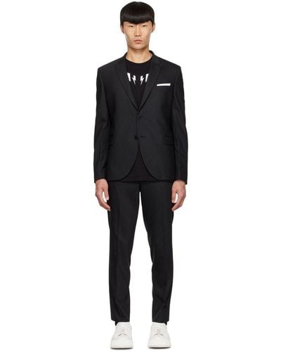Neil Barrett Polyester Suit - Black