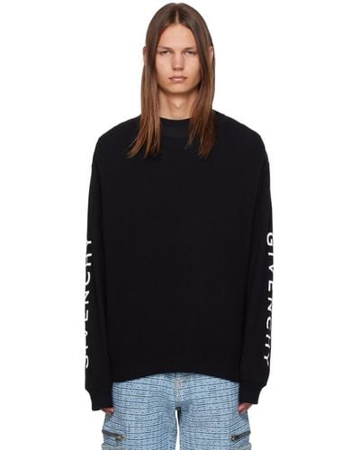 Givenchy Black Classic Long Sleeve T-shirt