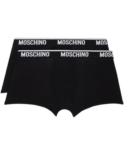 Moschino Ensemble de deux boxers noirs