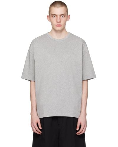 Juun.J Embroide T-shirt - Gray